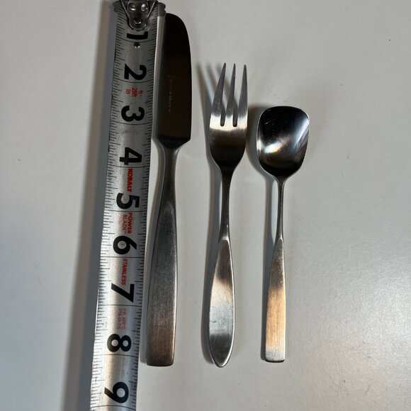 Towle Lauffer Holland & Korea Flatware Knife Fork Spoon Mid Century Modern - Picture 5 of 5